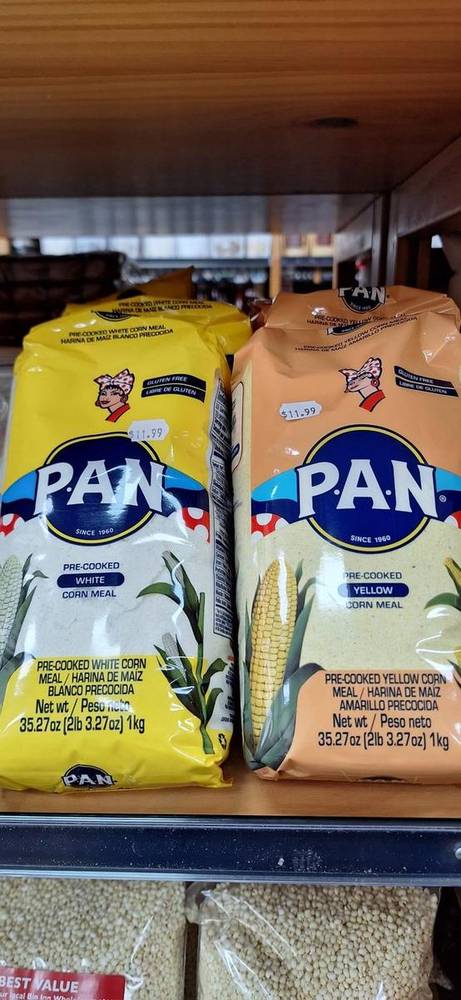 PAN White and Yellow Corn Flour bags at Bin Inn Takanini