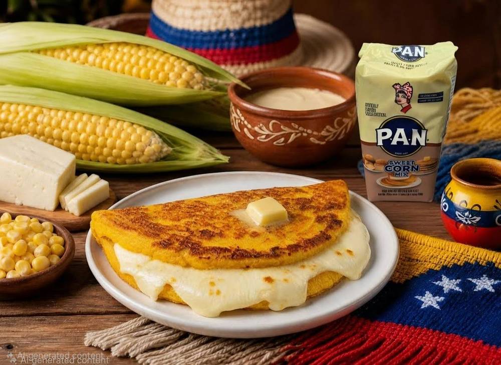 Cachapas con Queso with PAN Sweet Corn Mix