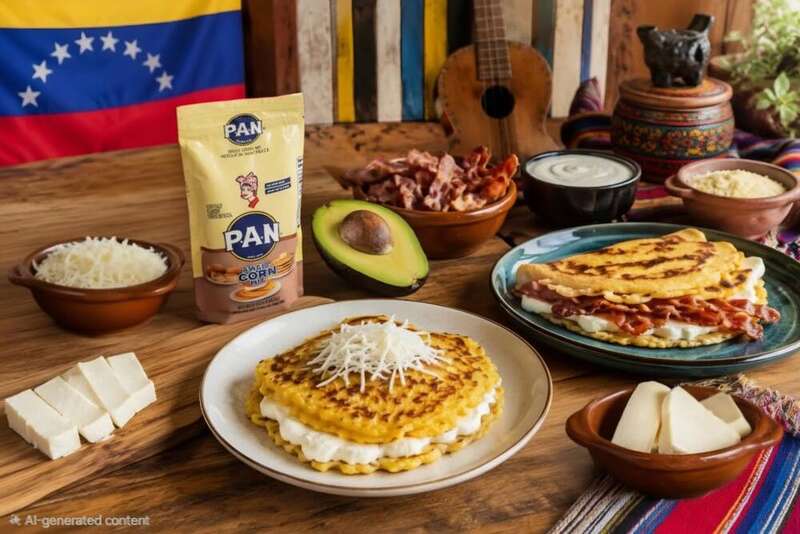 Cachapas con queso PAN Sweet Corn Mix Venezuela flag