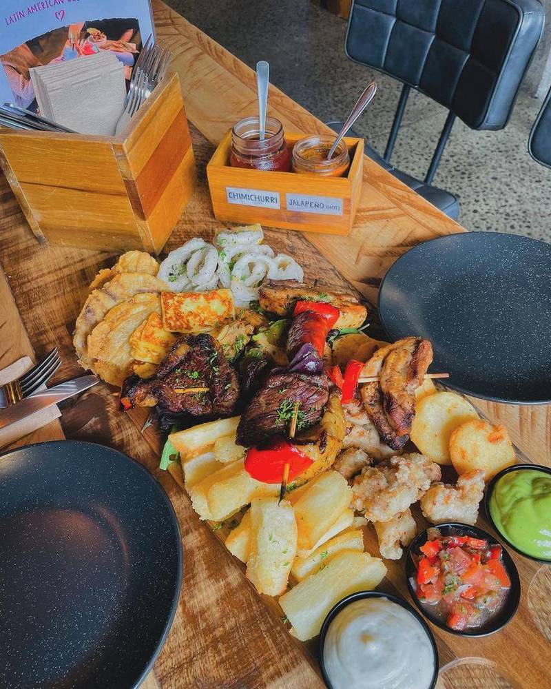 Olas Arepas mixed sharing platter
